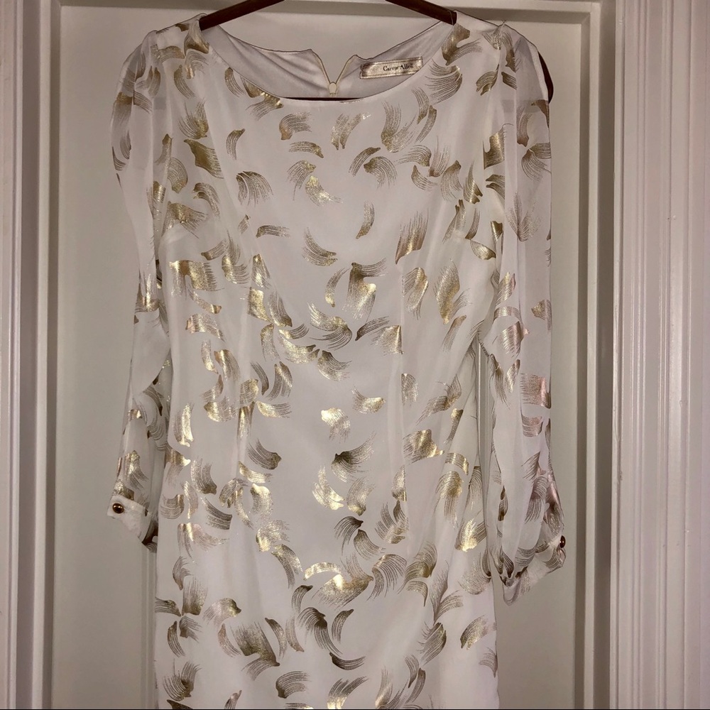 Gold & White Party dress